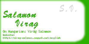 salamon virag business card
