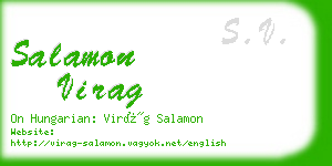 salamon virag business card